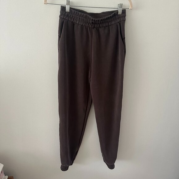 Lululemon Brushed Softstreme High-rise Jogger Espresso / Mushroom Brown Size 4 - Picture 7 of 11